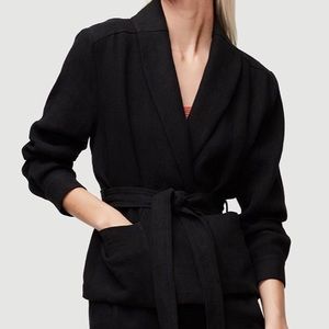 FRAME Wrap Pocket Linen Jacket